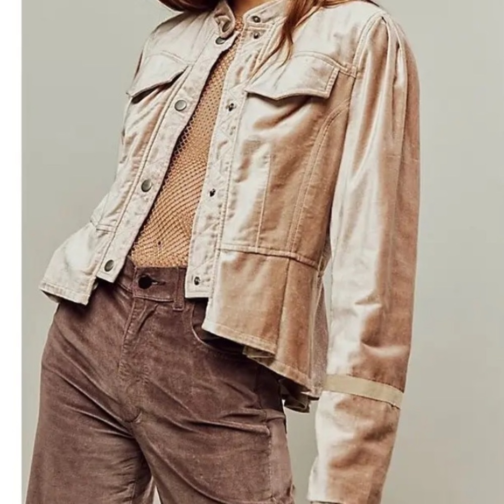 Free People Tan Jacket